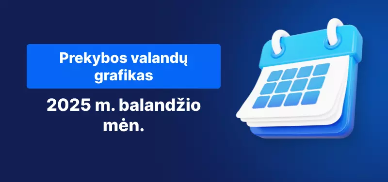 Kalendoriaus paveikslėlis su tekstu: