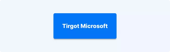 Zila poga ar uzrakstu "Tirgot Microsoft".
