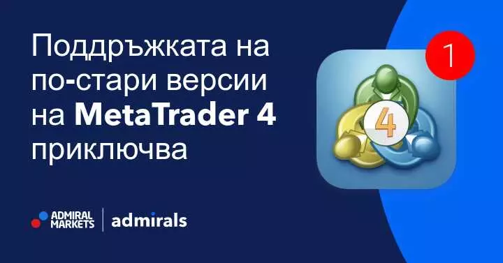 Поддръжката на по-стари версии на MetaTrader 4 приключва