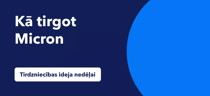 Micron akciju tirdzniecība 2022