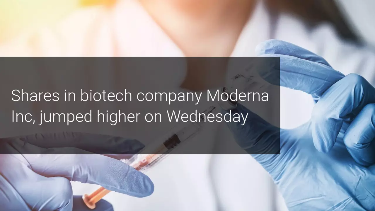 Moderna shares jump on vaccine hope!