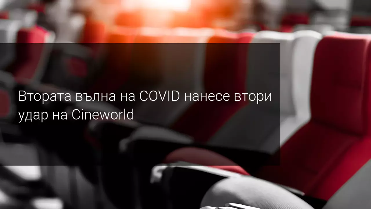 Cineworld затваря кина в САЩ и Великобритания и се срина с 30% на фондовия пазар