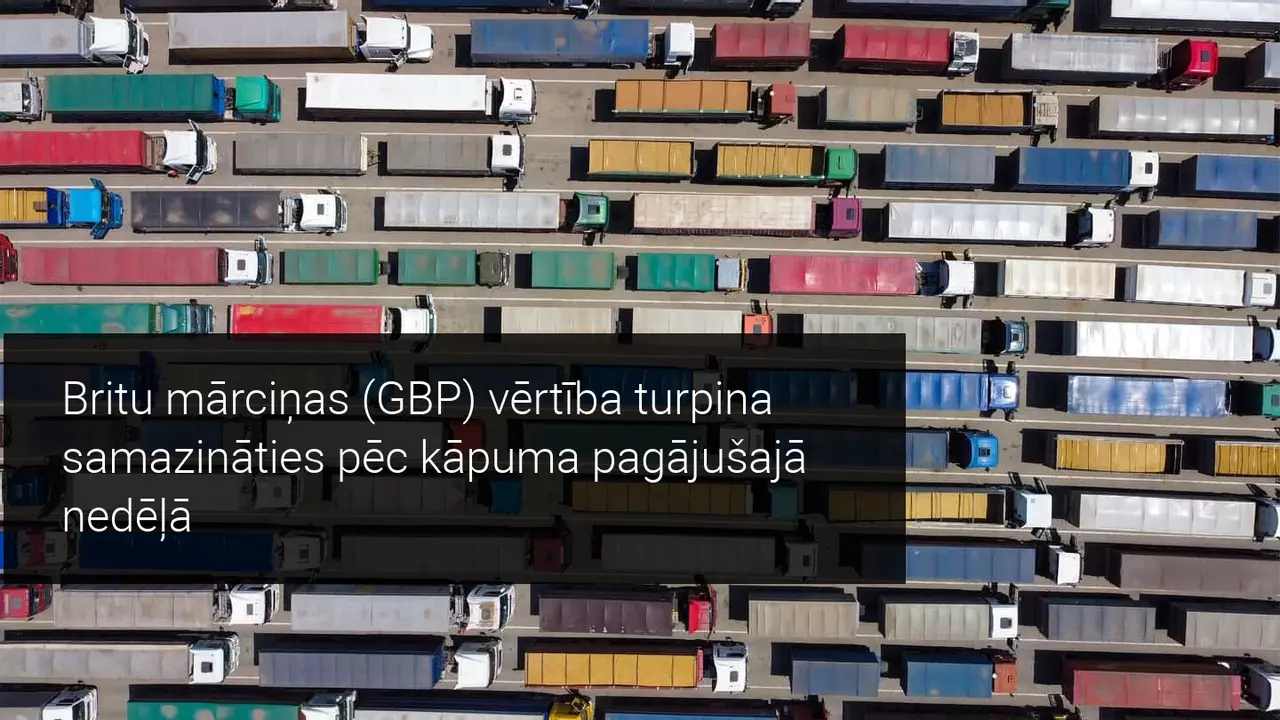 GBP vērtība samazinās pēc ziņām par jauna Covid-19 paveida izplatīšanos Lielbritānijā