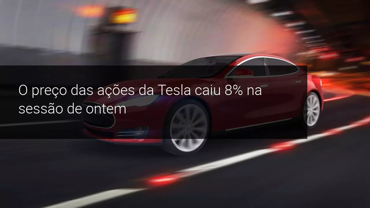 O preço das ações da Tesla caiu 8% na sessão de ontem - Admiral Markets