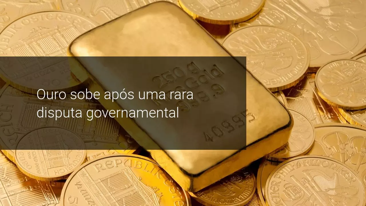 Ouro sobe apos uma rara disputa governamental - Admiral Markets