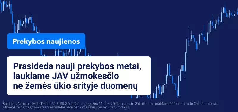 Prasideda nauji prekybos metai, laukiame JAV užmokesčio ne žemės ūkio srityje duomenų