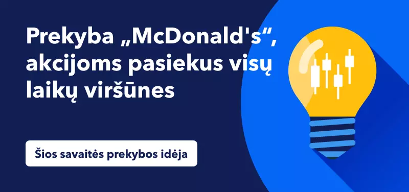 Prekyba „McDonald's“, akcijoms pasiekus visų laikų viršūnes