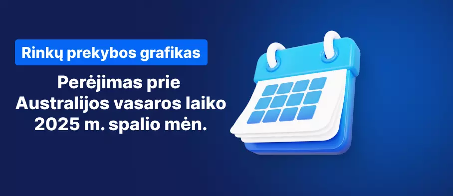 Australijos vasaros laikas – rinkų prekybos tvarkaraštis