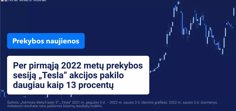 Rekordiniai pardavimai stumia „Tesla“ akcijas aukštyn 