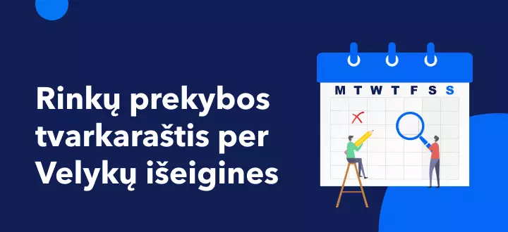 Rinkų prekybos tvarkaraštis per 2022 metų Velykų išeigines