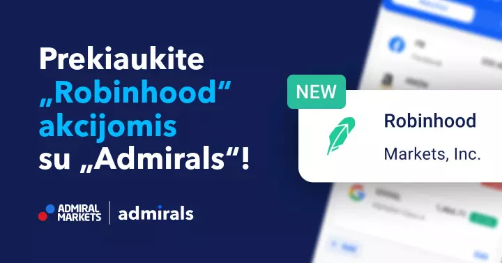 Investuokite į Robinhood IPO su Admirals! 