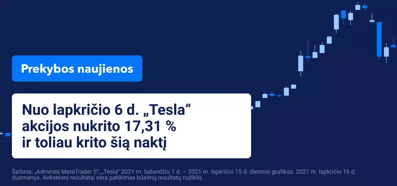 „Tesla“ akcijos Ir toliau smunka, nes „JP Morgan“ imasi teisinių veiksmų 