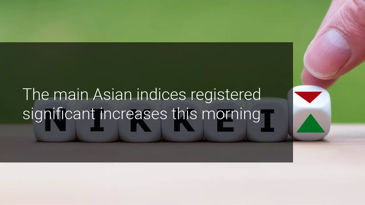 Good macro data from Asia is giving wings to the main global indices