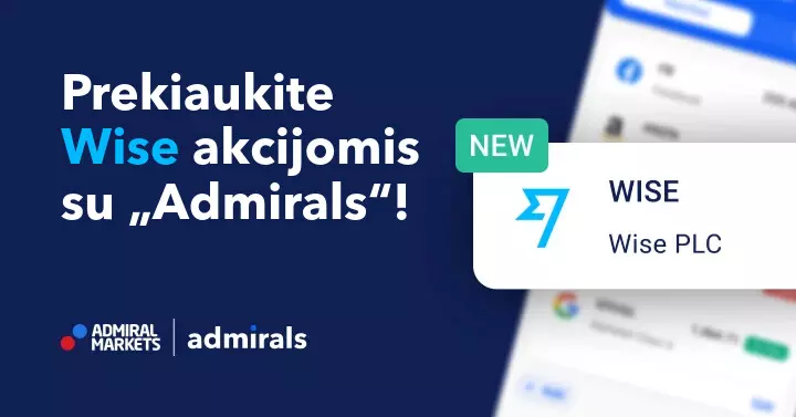 Naujas hitas – tiesioginis „Wise“ sąrašas, prekiaukite juo su „Admirals