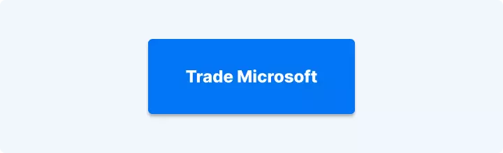 Blauwe knop met de tekst "Trade Microsoft".