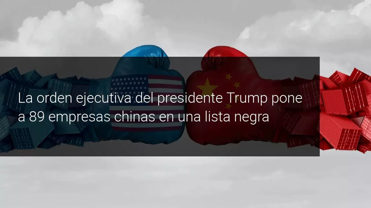 Trump prohibe empresas chinas