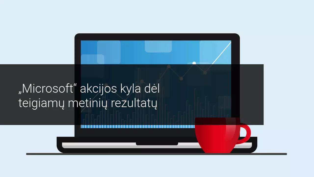 Dėl gerų Microsoft rezultatų akcijos kyla dar prieš rinkų atidarymą