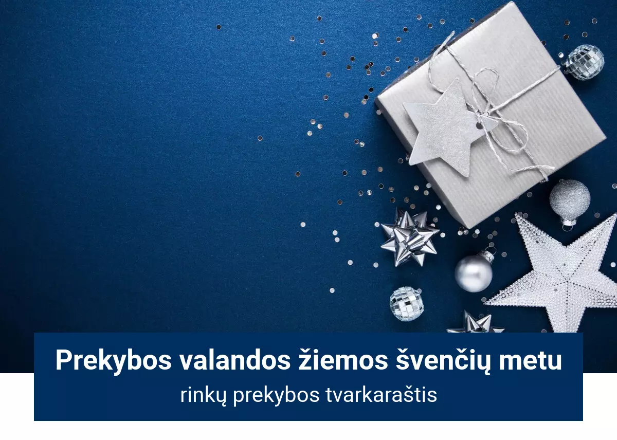 2020 metų žiemos švenčių rinkų prekybos grafikas