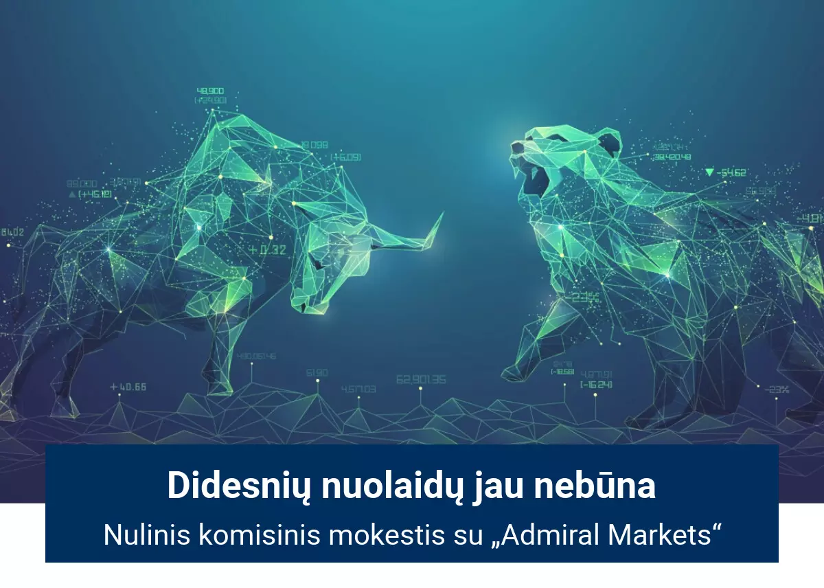 Nulinis komisinis mokestis labiausiai prekiaujamoms prekybos priemonėms!