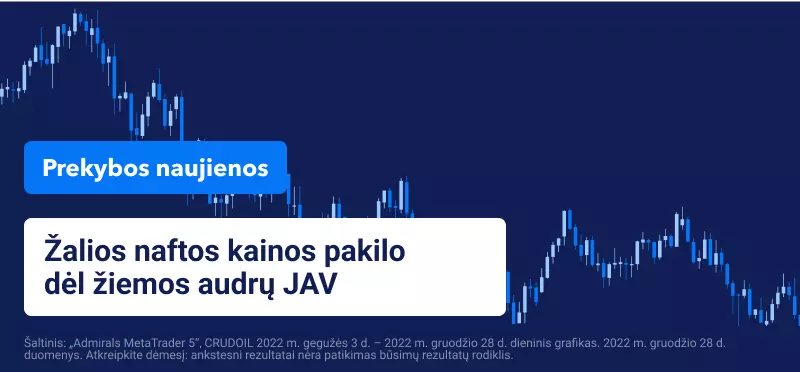 Žalios naftos kainos pakilo dėl žiemos audrų JAV