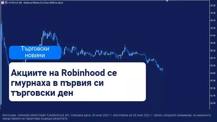 Слабо представяне на дългоочакваното IPO на Robinhood