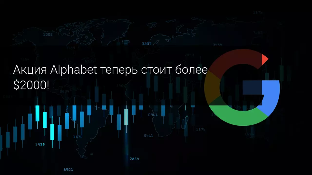 Акция Alphabet теперь стоит более $2000!