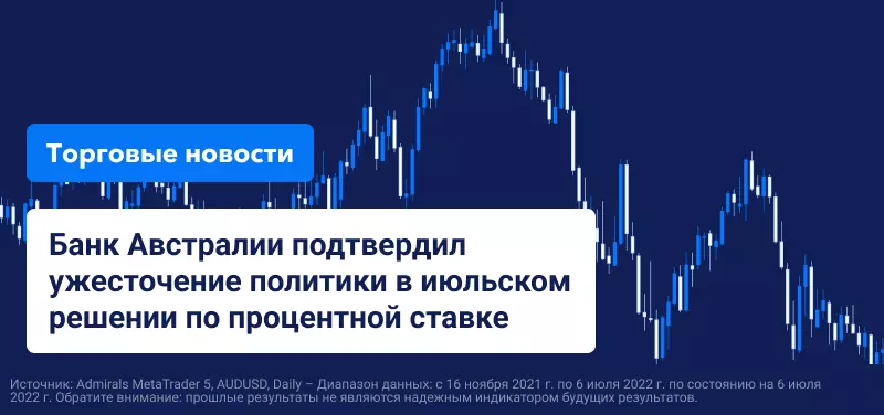 Банк Австралии подтвердил ужесточение политики в июльском решении по процентной ставке