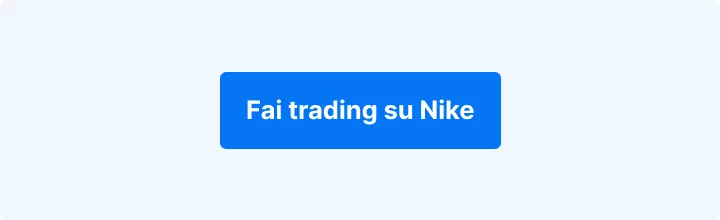 Sfondo azzurro con la scritta in bianco:"Fai trading su Nike".