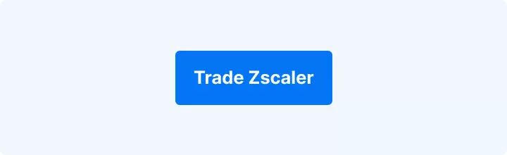 Lichtblauwe achtergrond met witte tekst: "Trade Zscaler."