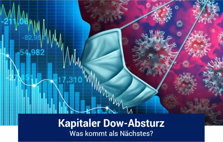 Dow stürzt um mehr als 1.300 Punkte aufgrund der düsteren Aussichten der Fed! Stehen noch weitere 10.000 Punkte bevor?