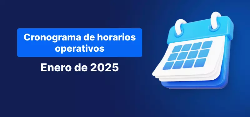 horario de trading de enero de 2025