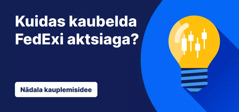 lause "kuidas kaubelda fedexi aktsiaga" ja lambipirn