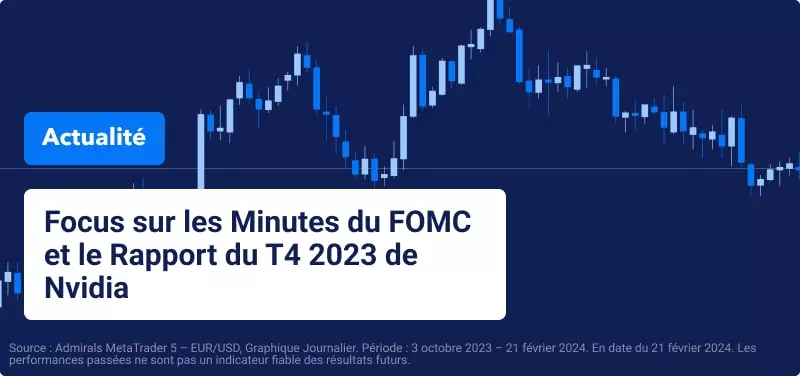 Graphique de prix sur un fond bleu avec titre de l'article
