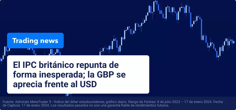 Inesperado repunte del IPC británico; la libra se aprecia frente al dólar