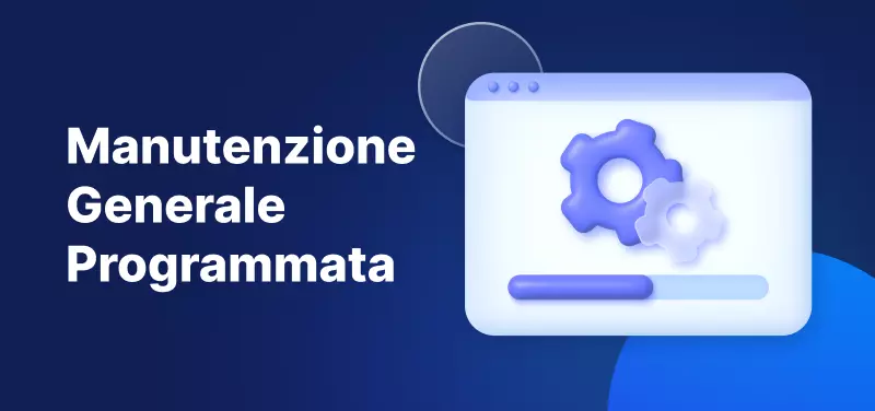 Avviso di manutenzione tecnica 21-22 gennaio