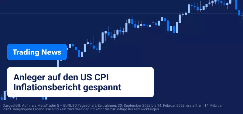 Anleger auf den US CPI Inflationsbericht gespannt 