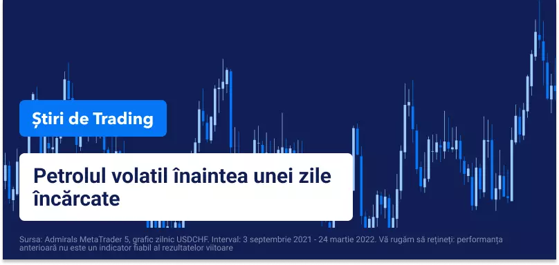 Petrolul volatil înaintea unei zile încărcate