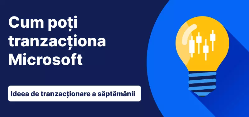 Bec cu text alb: „Cum poți tranzacționa Microsoft”.
