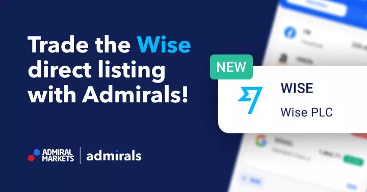 La cotation directe de Wise est un succès, Tradez-la avec Admirals !