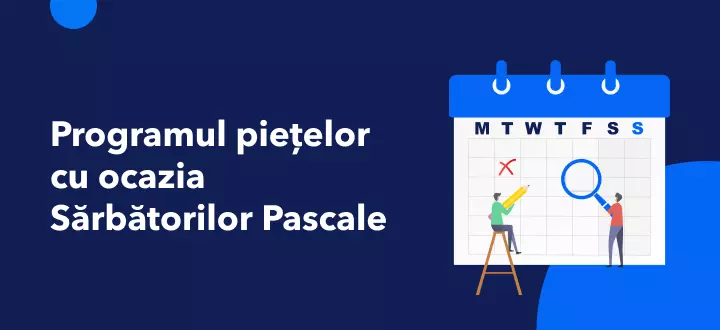 Programul piețelor cu ocazia Sărbătorilor Pascale
