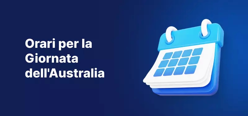 Orari di trading per il giorno dell'Australia 2023