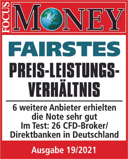 Auch in 2021 - Focus Money bewertet Admirals in allen Kategorien mit SEHR GUT!