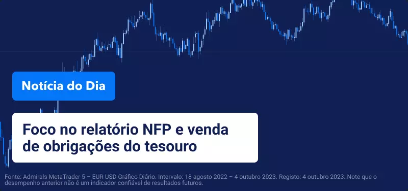 Notícia do Dia - Relatório NFP e venda de obrigações do tesouro - 4 de outubro 2023