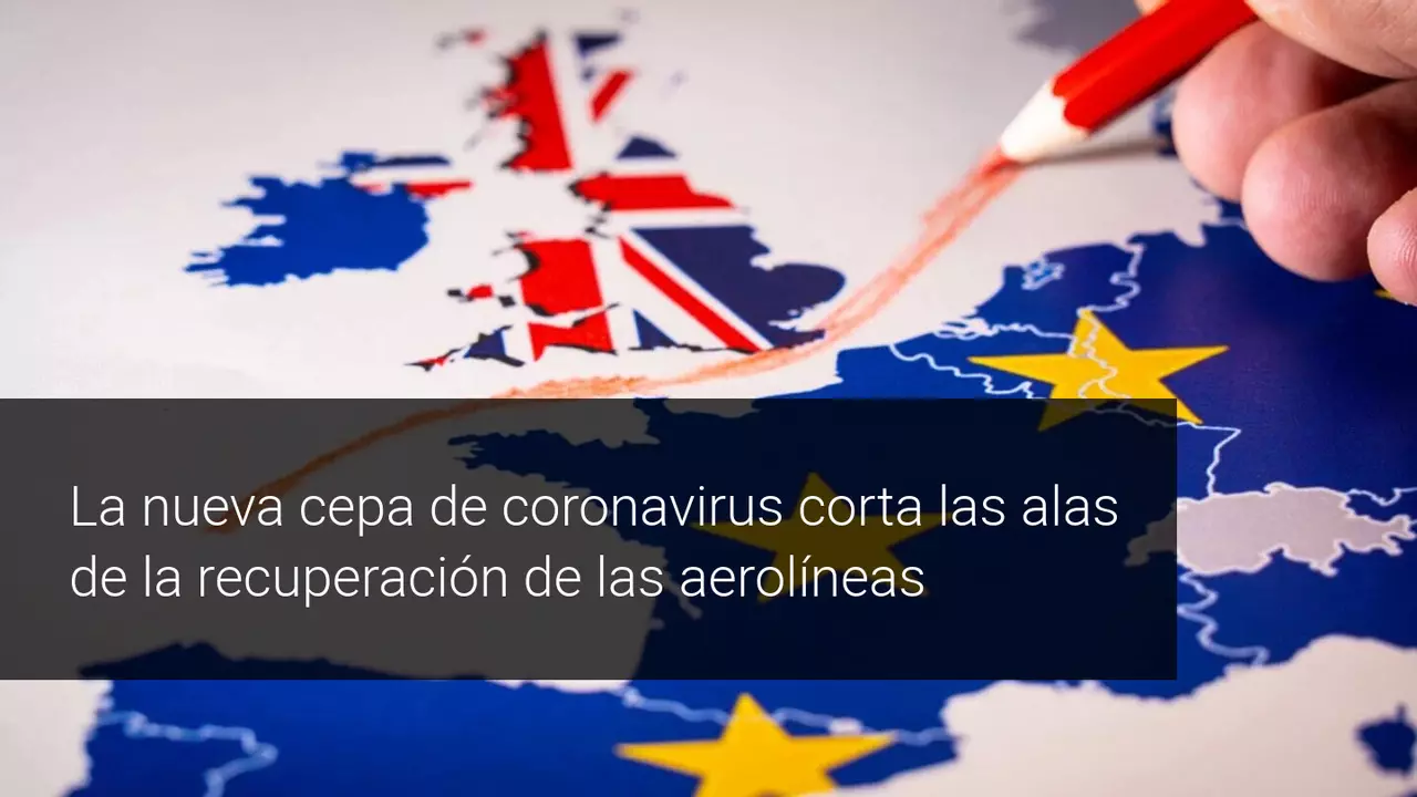 La nueva cepa de Covid-19 desploma la cotización de las aerolíneas