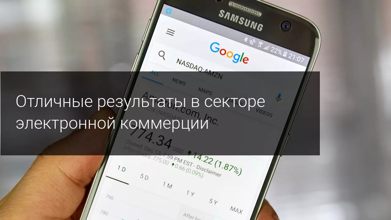 Отличные результаты в секторе электронной коммерции