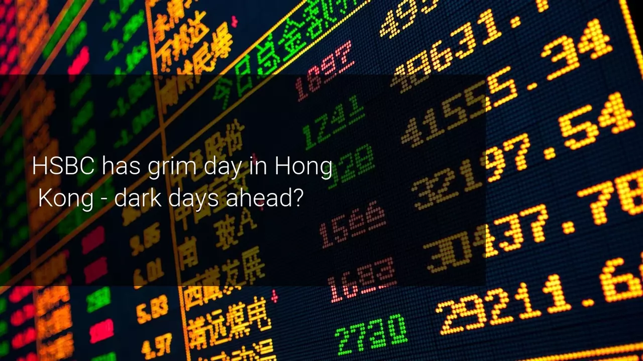 HSBC collapses in Hong Kong under pressure from several fronts