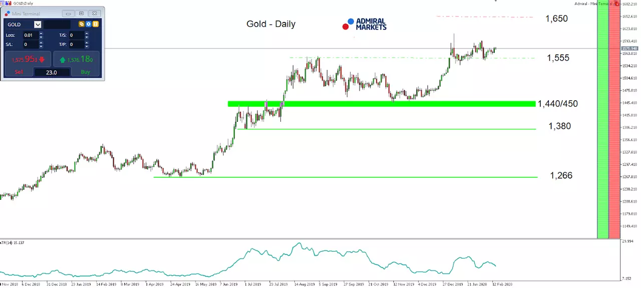 MT5-SE Add on Gold Daily Chart