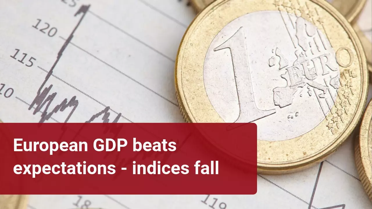 The Eurozone GDP contracted less than expected but did not prevent the European indices from falling