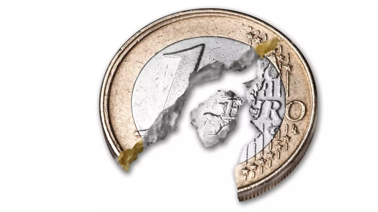 Euro slumps