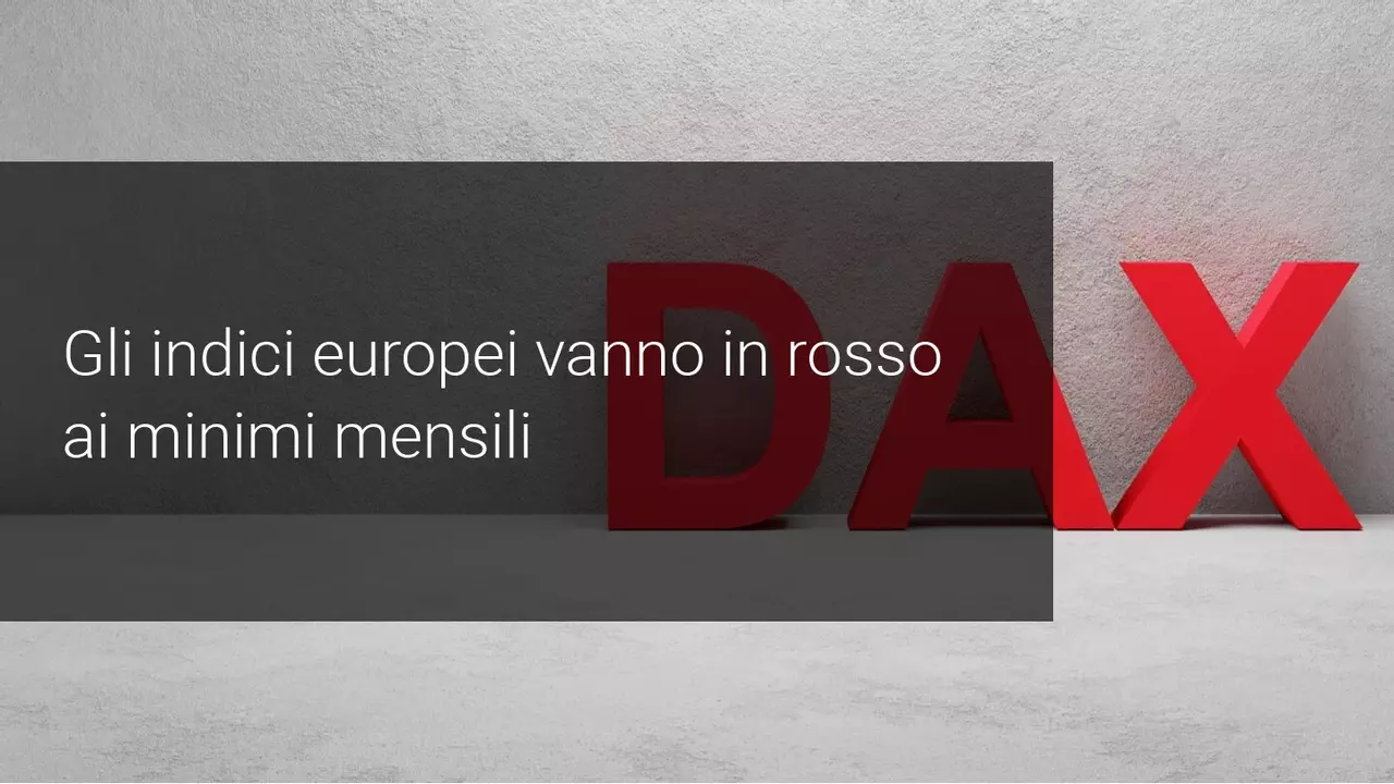 indici europei al ribasso